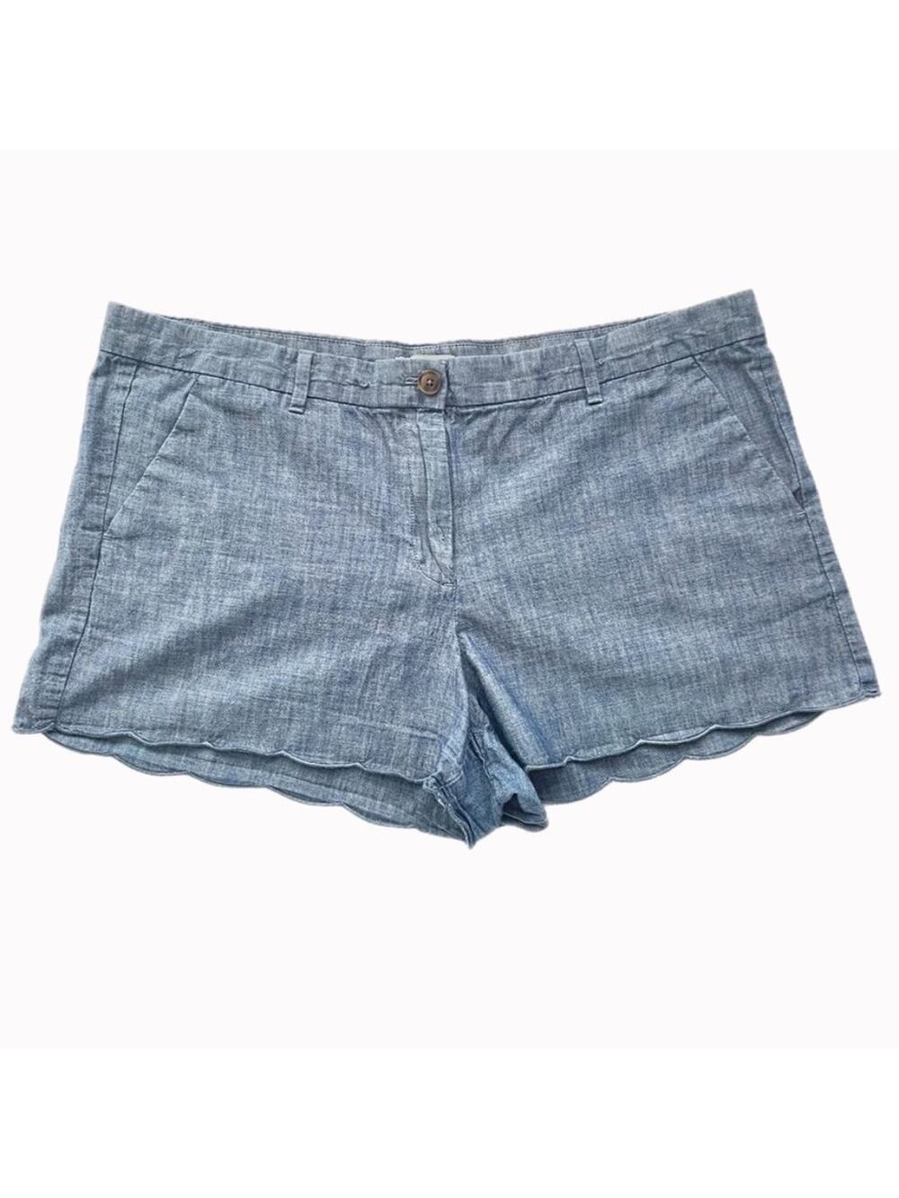 retro y2k Gap Chambray Shorts Sz 16 R